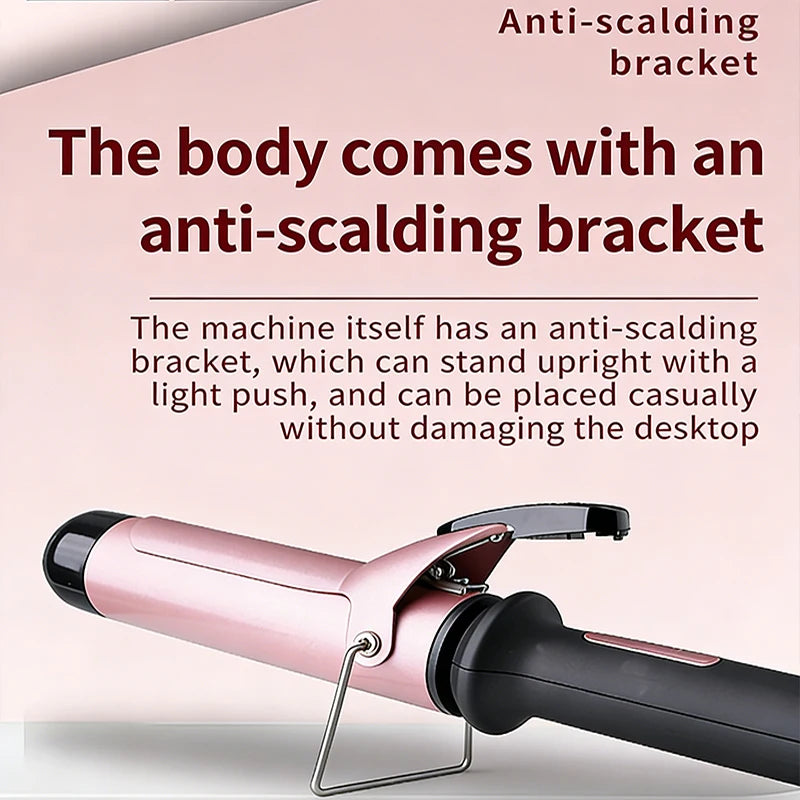 KM-1717 Electric Curling Iron for Women Temperature Control Ceramic Hair Protecting Curler Home Use Styling Tool