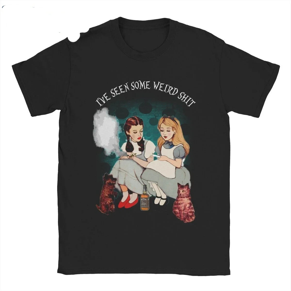 Alice Dorothy Weird Alice'S Adventures in Wonderland Womens Tshirt Short Sleeved round Neck T-Shirt Summer Top 70283