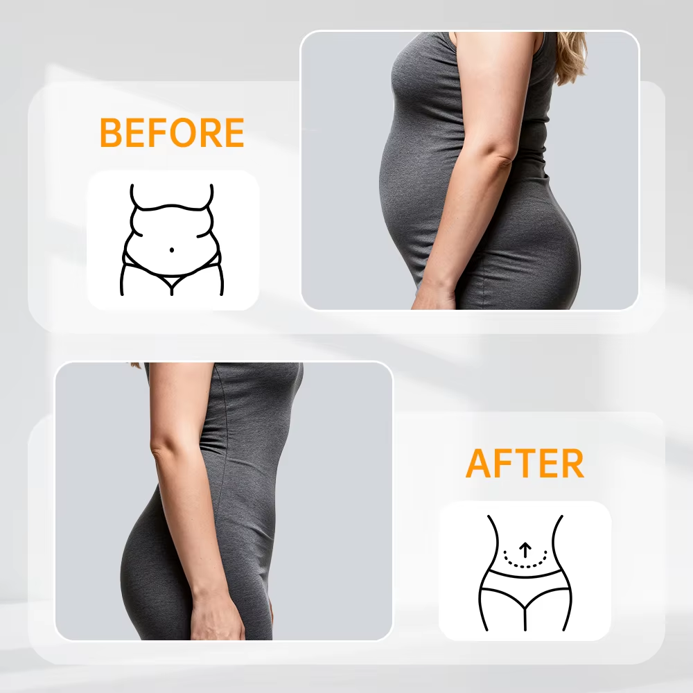 Faja Reductora de Neopreno con Doble Cinturón Ajustable y Cremallera – Control Abdominal y Soporte Lumbar