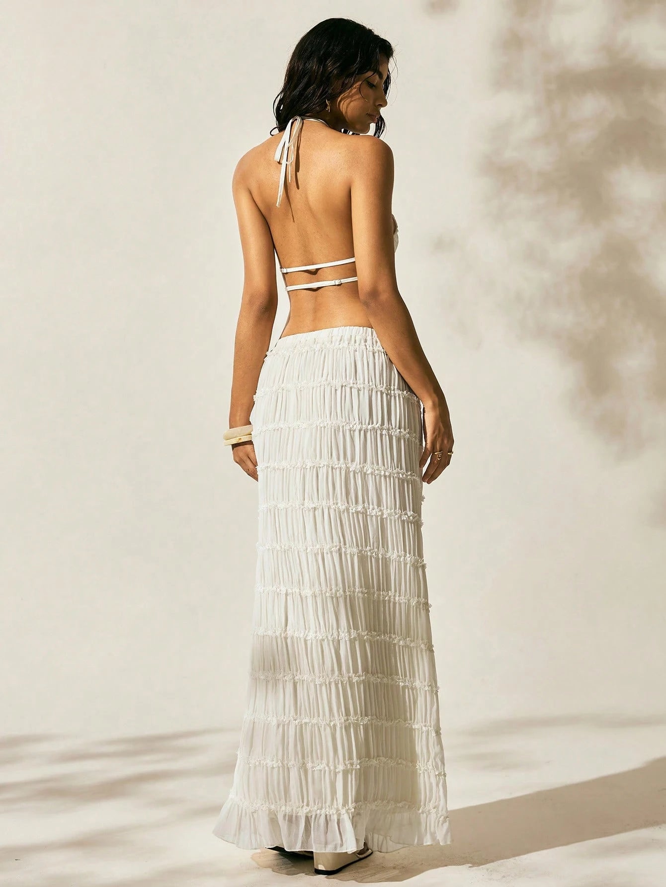 Easelle New Arrival Summer Women'S Bohemian Style Vacation Outfit Women Two Pieces Outfits for Daily Wear Expose the Waist